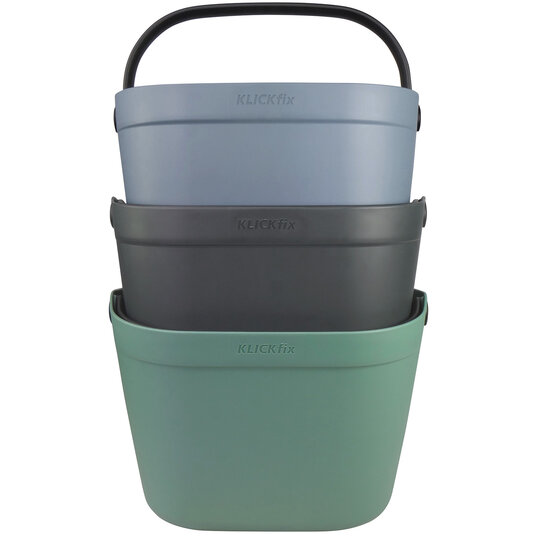 Mio Basket, Panier en plastique robuste pour Support Guidon avec plaque réglable en hauteur