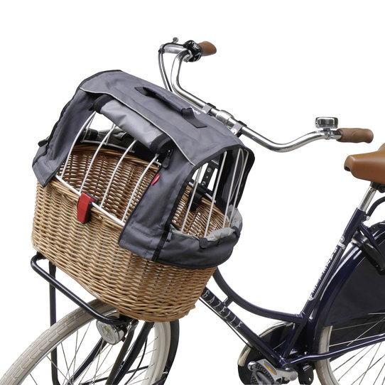 Doggy Basket Plus, Hundekorb mit Wetterschutz – für beliebige Gepäckträger oder Frontträger