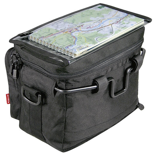 Daypack, handlebar bag with lightweight aluminum bracket