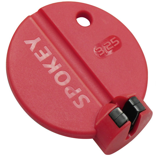 SPOKEY PRO 3,25 mm / Ø 2,1 mm, spoke nipple wrench red, with double precise insert, bulk