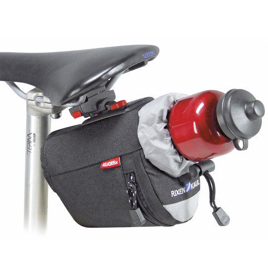 Micro Bottlebag, Satteltasche mit Flaschenfach und Satteladapter