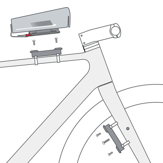 Duo Adapter Unifit, Adaptateur qui se visse avec sangles en acier Unifit / dans le cadre