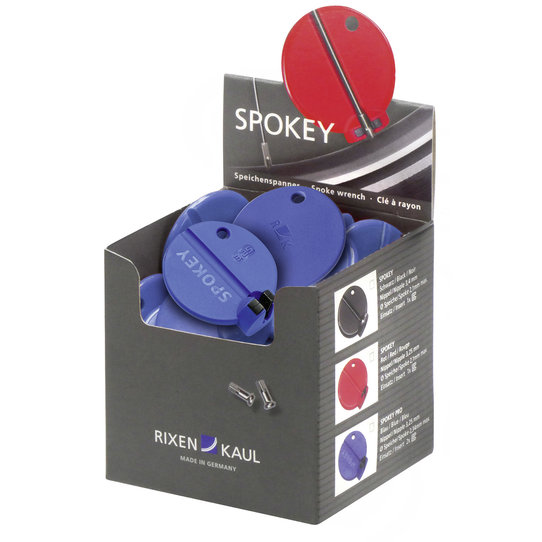 SPOKEY PRO 3,25 mm / 2,34 mm, spoke nipple wrench blue, with double precise insert for thicker spokes up to 2,34 mm
