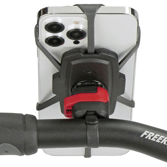 PhonePad, Support universel pivotant pour smartphone – fixation avec adaptateur