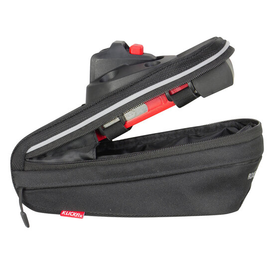 Bikepack Sport Expandable, Compact saddlebag with expandable volume including fixation for folding locks