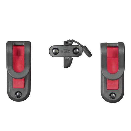 Vario Top Haken, Crochets avec loquet central pour porte-bagages Ø 8–16 mm