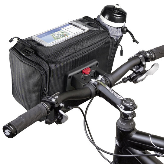 Aventour Sport, handlebar bike bag with smartphone and bottle pouch