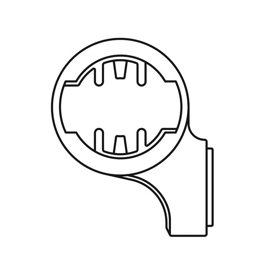 Display Mount Wahoo, Zur Montage von Wahoo Fahrradcomputer zusammen mit dem Lenker Adapter