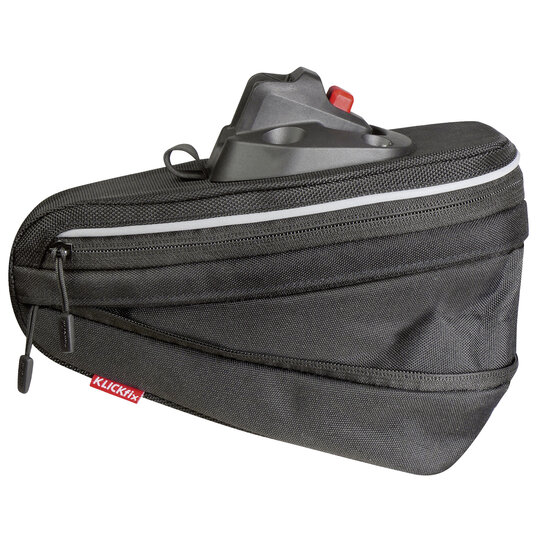 Bikepack Sport Expandable, Compact saddlebag with expandable volume including fixation for folding locks