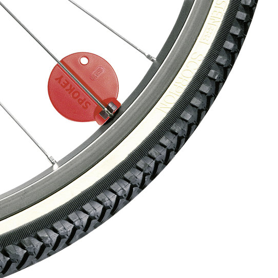 SPOKEY PRO 3,25 mm / Ø 2,1 mm, spoke nipple wrench red, with double precise insert, bulk