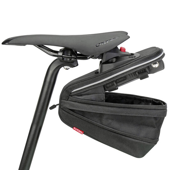 Bikepack Sport Expandable, Compact saddlebag with expandable volume including fixation for folding locks