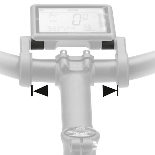 Display Spacer, e-bike display Yamaha in conjunction with handlebar adapter