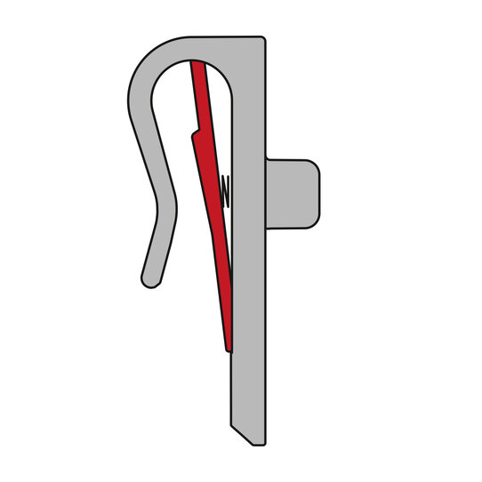 Vario Top Haken, Crochets avec loquet central pour porte-bagages Ø 8–16 mm