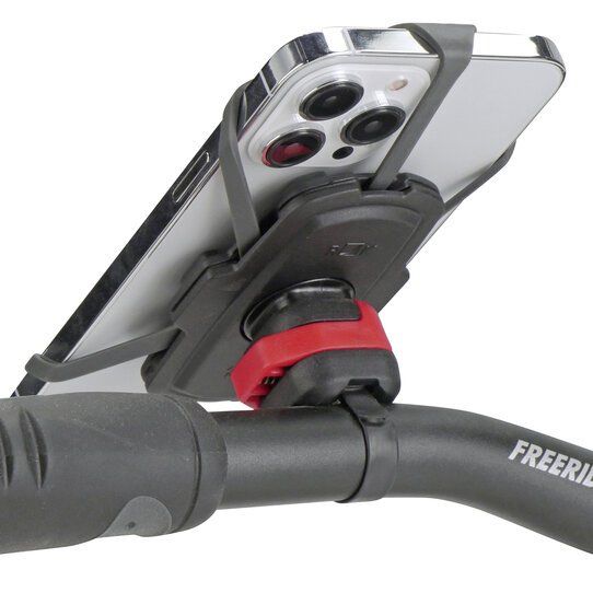 PhonePad, Support universel pivotant pour smartphone – fixation avec adaptateur