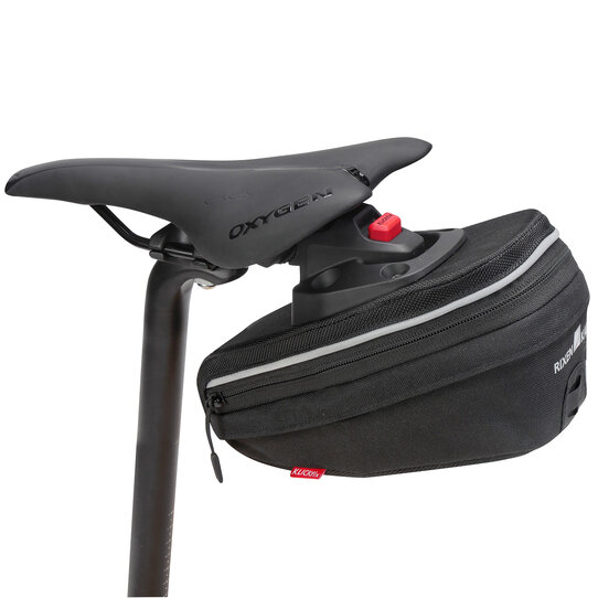 Bikepack Sport Expandable, Compact saddlebag with expandable volume including fixation for folding locks